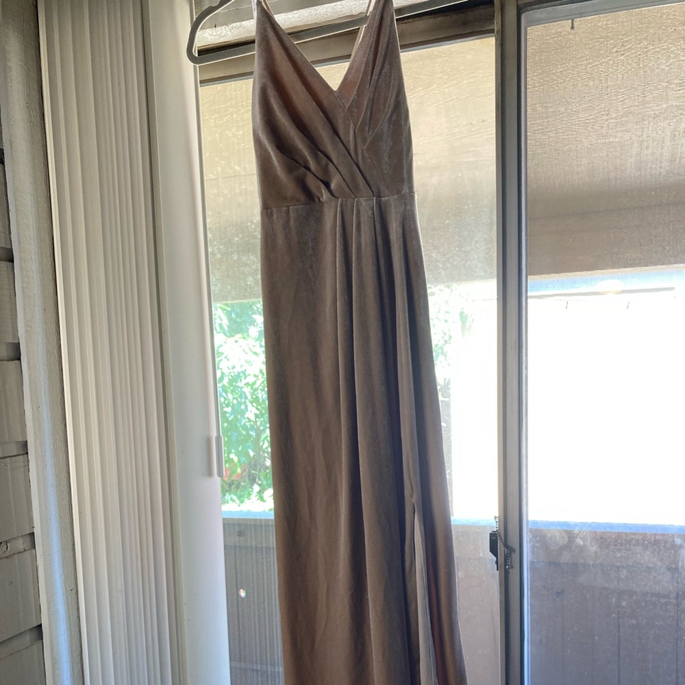 Junior Bridesmaids dress with thigh slit